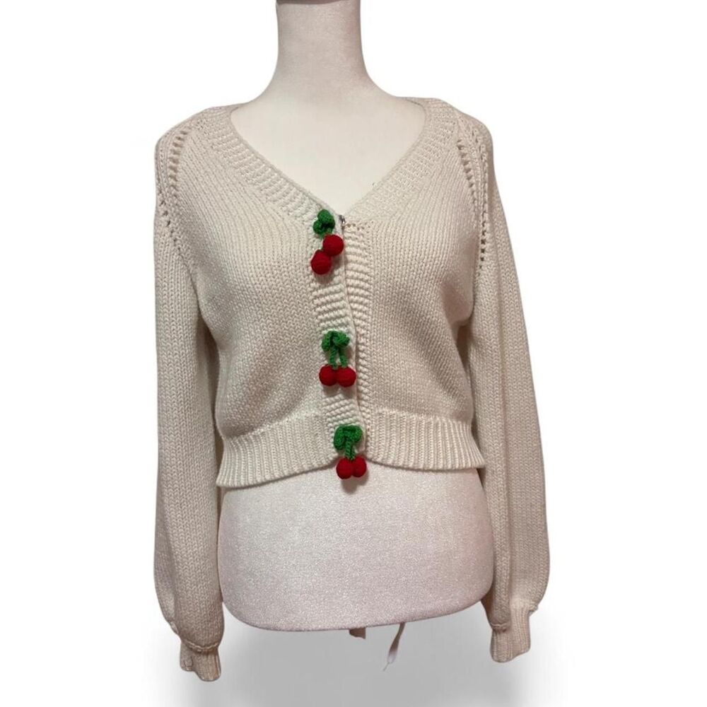 Sincerely-jules-for-bandier Women's Cream and White Cardigan